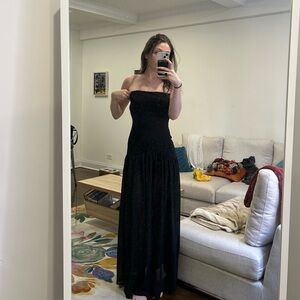 Peppermayo Black Strapless Dress